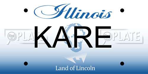 KARE Illinois License Plate