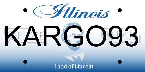 KARGO93 Illinois License Plate