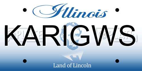 KARIGWS Illinois License Plate
