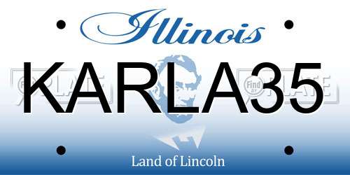 KARLA35 Illinois License Plate