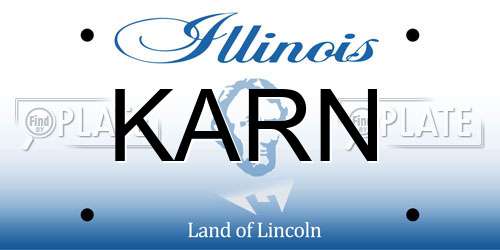 KARN Illinois License Plate