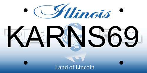 KARNS69 Illinois License Plate