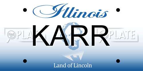 KARR Illinois License Plate