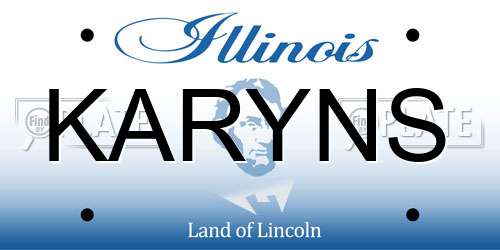 KARYNS Illinois License Plate