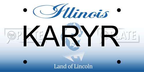 KARYR Illinois License Plate