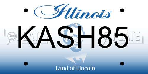 KASH85 Illinois License Plate