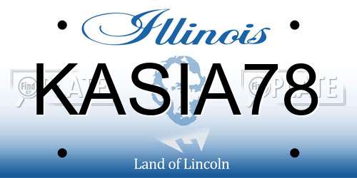 KASIA78 Illinois License Plate
