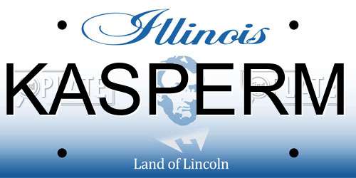 KASPERM Illinois License Plate