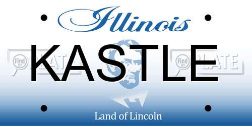KASTLE Illinois License Plate