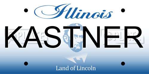 KASTNER Illinois License Plate