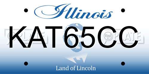 KAT65CC Illinois License Plate