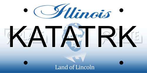KATATRK Illinois License Plate