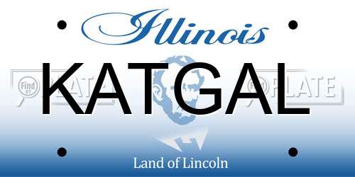 KATGAL Illinois License Plate
