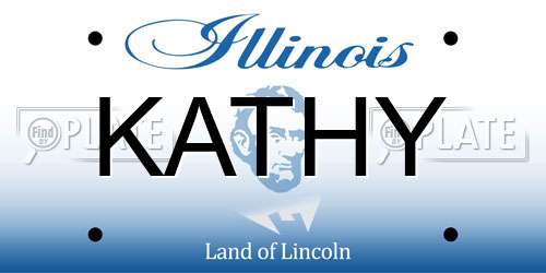 KATHY Illinois License Plate