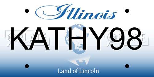 KATHY98 Illinois License Plate