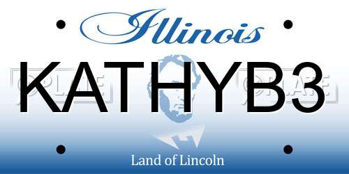KATHYB3 Illinois License Plate