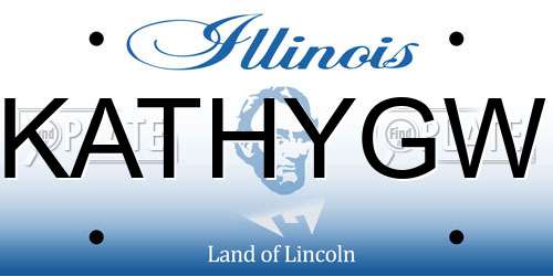 KATHYGW Illinois License Plate