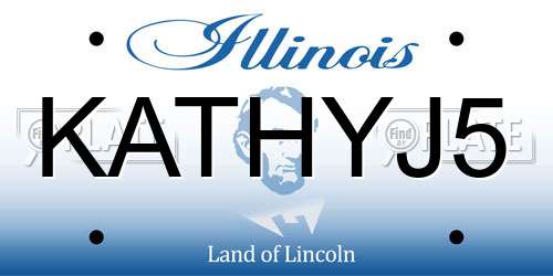 KATHYJ5 Illinois License Plate