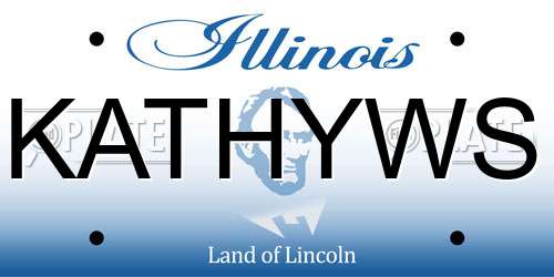 KATHYWS Illinois License Plate