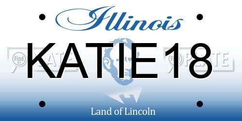 KATIE18 Illinois License Plate