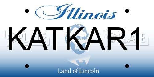 KATKAR1 Illinois License Plate