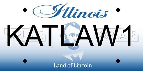 KATLAW1 Illinois License Plate