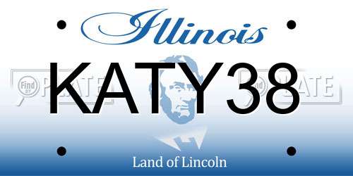KATY38 Illinois License Plate