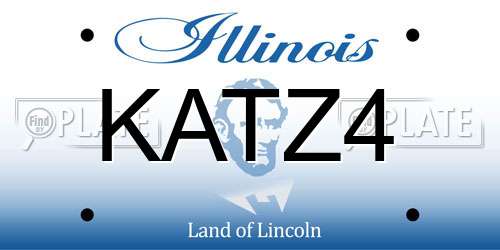 KATZ4 Illinois License Plate
