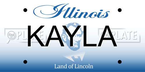 KAYLA Illinois License Plate