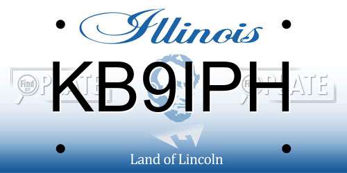 KB9IPH Illinois License Plate