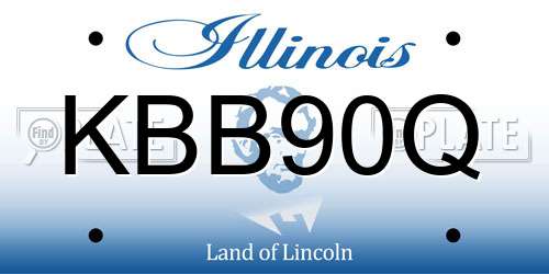 KBB90Q Illinois License Plate