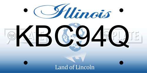 KBC94Q Illinois License Plate