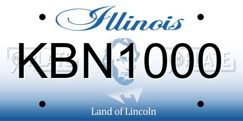 KBN1000 Illinois License Plate