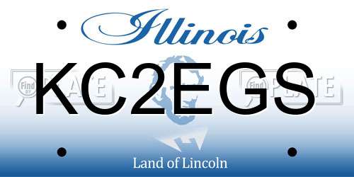 KC2EGS Illinois License Plate