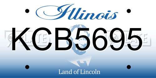 KCB5695 Illinois License Plate