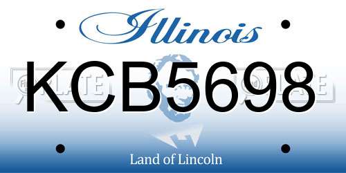 KCB5698 Illinois License Plate