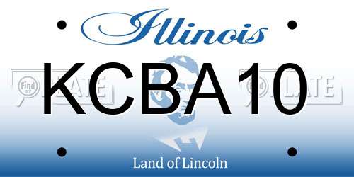 KCBA10 Illinois License Plate