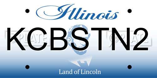 KCBSTN2 Illinois License Plate