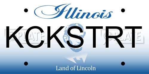 KCKSTRT Illinois License Plate