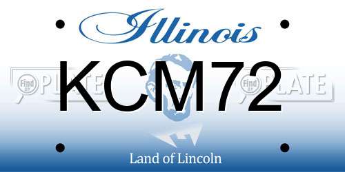 KCM72 Illinois License Plate