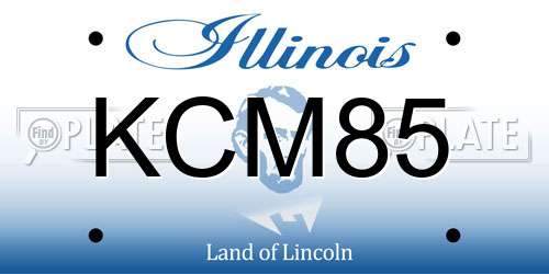 KCM85 Illinois License Plate