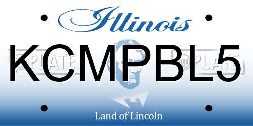 KCMPBL5 Illinois License Plate