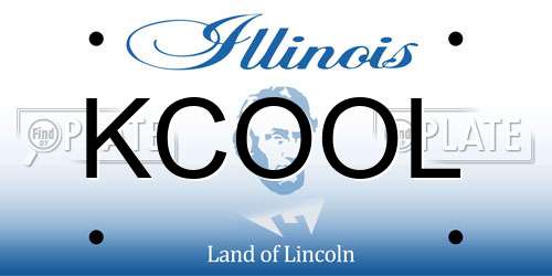 KCOOL Illinois License Plate