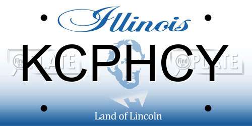 KCPHCY Illinois License Plate