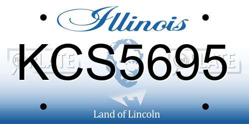 KCS5695 Illinois License Plate