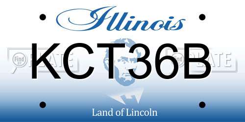KCT36B Illinois License Plate