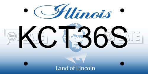 KCT36S Illinois License Plate
