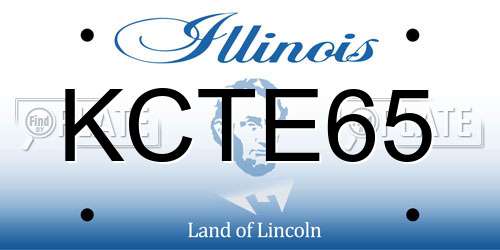 KCTE65 Illinois License Plate