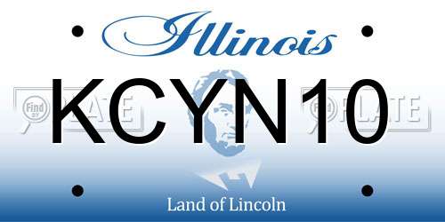KCYN10 Illinois License Plate