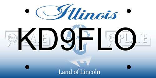 KD9FLO Illinois License Plate